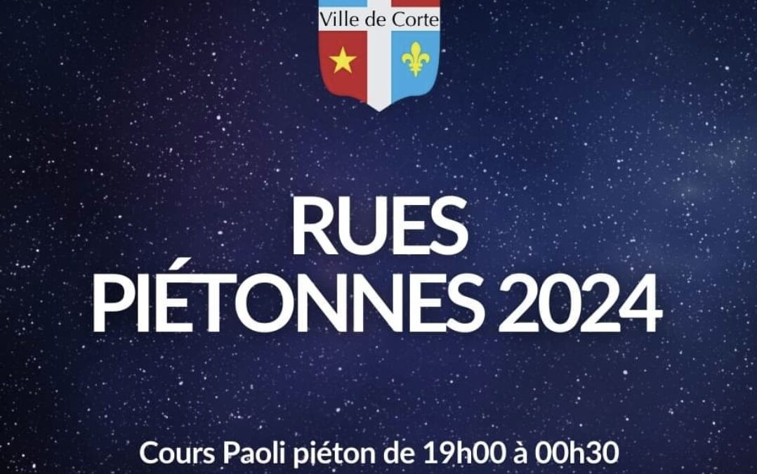 RUES PIETONNES 2024