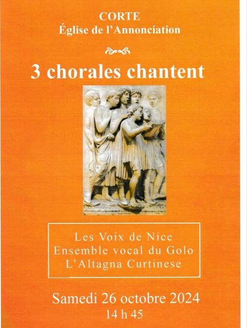 3 CHORALES CHANTENT