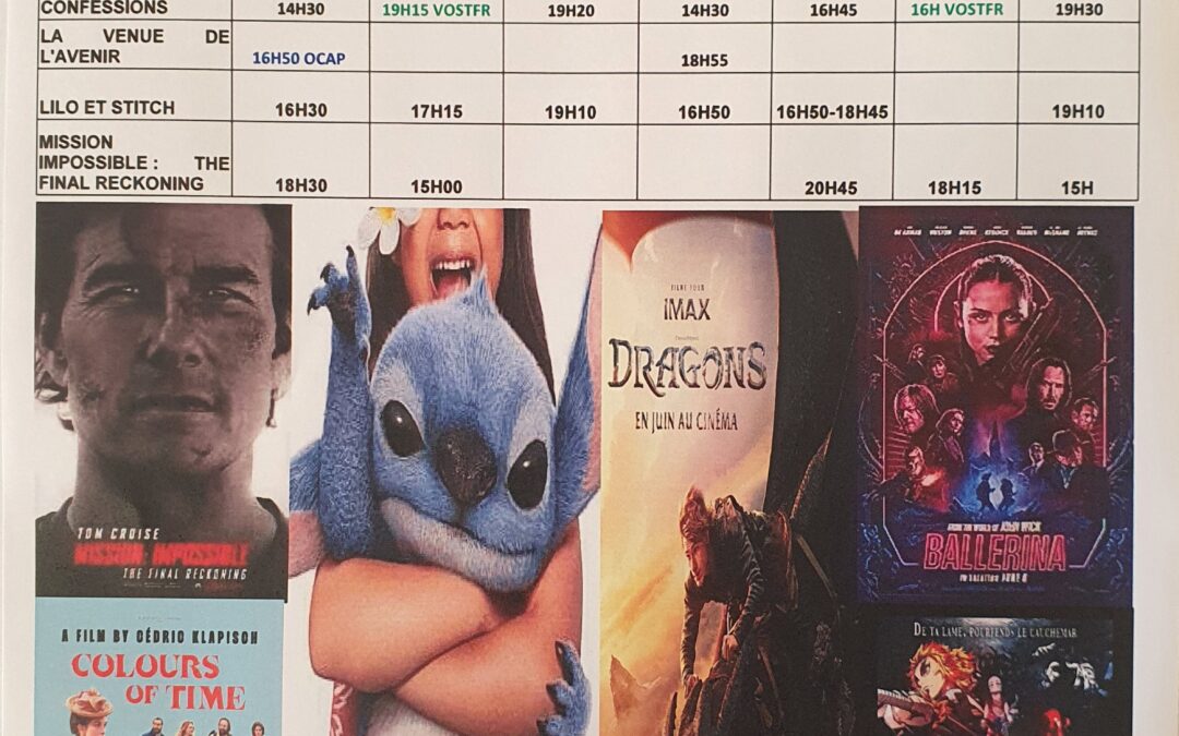 CINEMA L ALBA : PROGRAMME DU 11 AU 17 JUIN  2025
