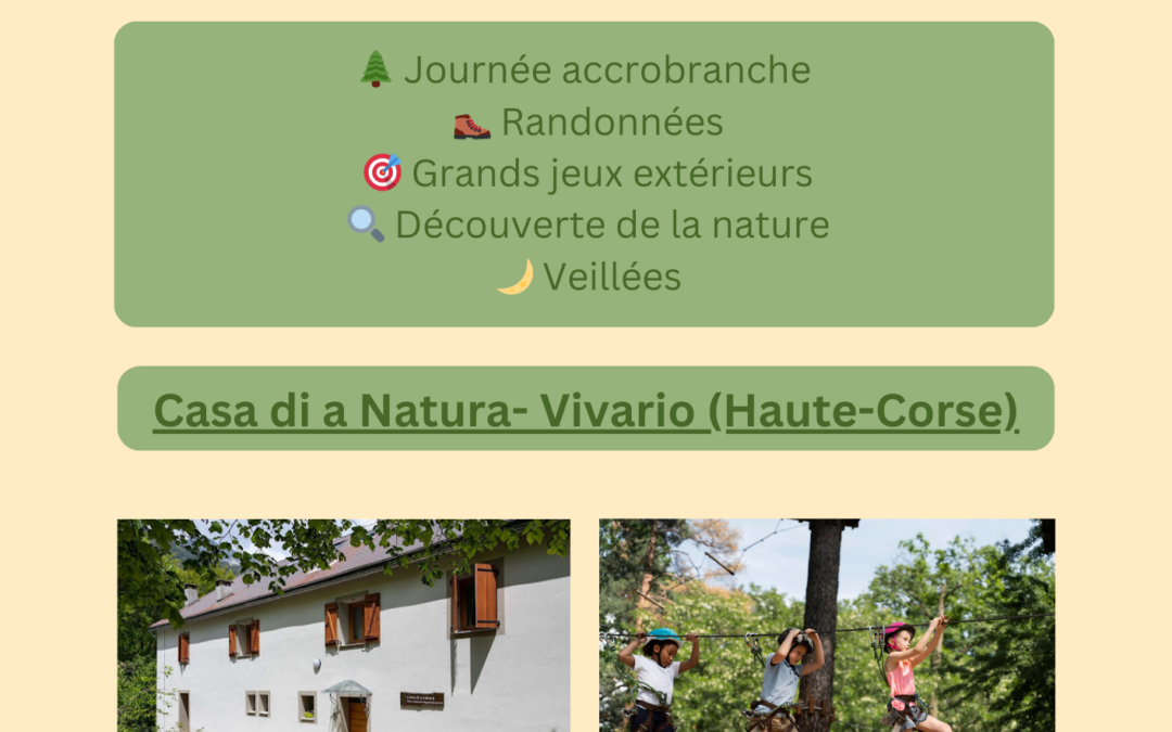 COLONIE DE VACANCES PRINTEMPS 2026