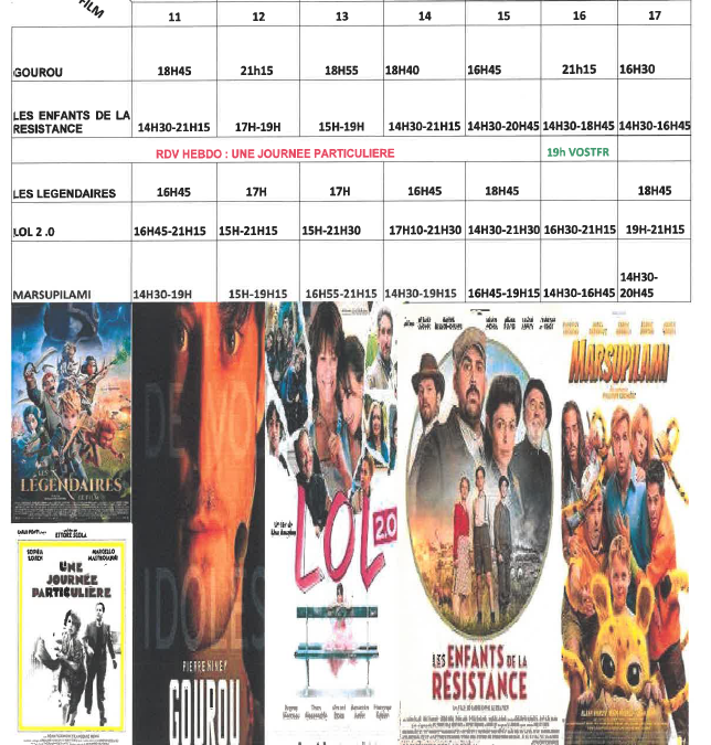 CINEMA L ALBA : PROGRAMME DU  11 AU 17 FEVRIER  2026