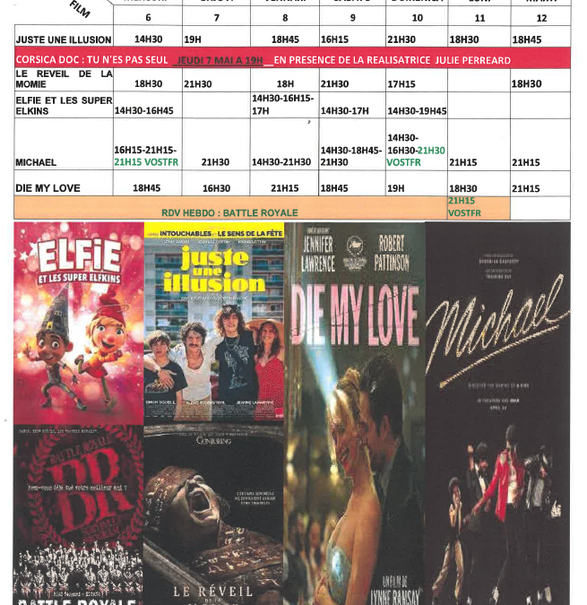 CINEMA L ALBA : PROGRAMME DU 22 AU 28 AVRIL 2026
