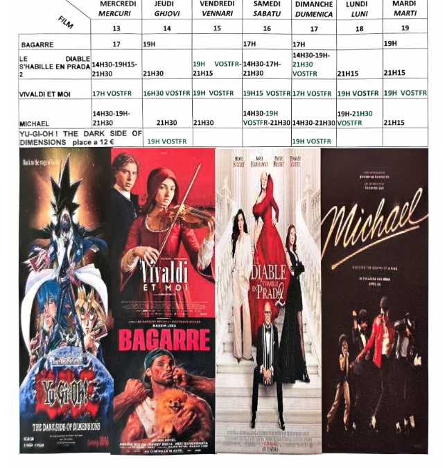 CINEMA L ALBA : PROGRAMME DU 13 AU 19 MAI 2026