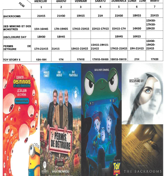 CINEMA L ALBA : PROGRAMME DU 1 AU 7 JUILLET 2026