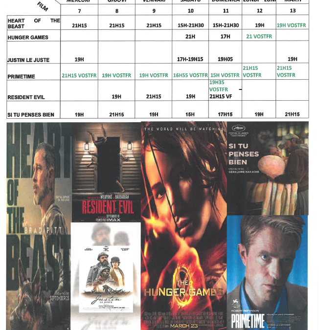 CINEMA L ALBA : PROGRAMME DU 7 AU 13 OCTOBRE 2026