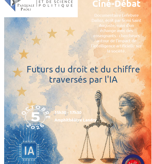 NUIT DU DROIT 2026 : « FUTURS DU DROIT ET DU CHIFFRE TRAVERSES PAR L IA »
